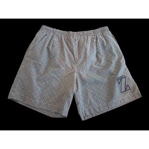 Jimmy'Z Mens Vintage Cotton Mesh Lined Swim Trunks Green Floral Print Size Small